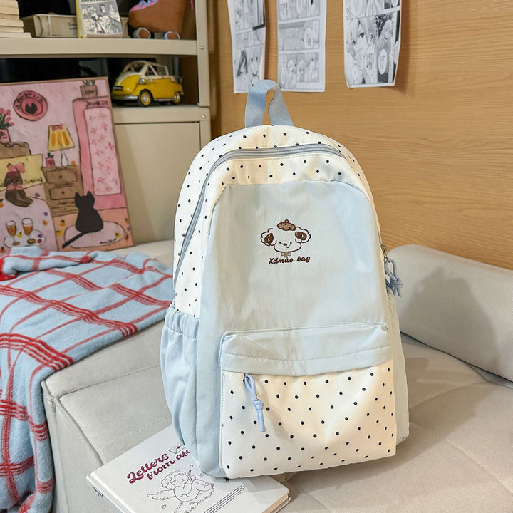 Playful Polka Dot Backpack Bowlift