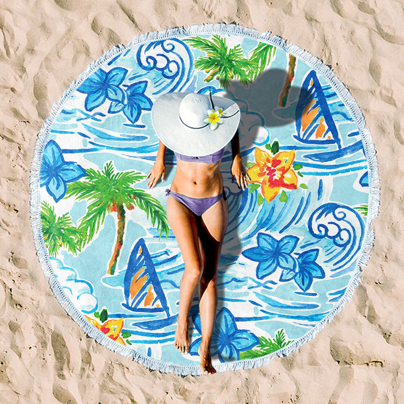 Rundstrand towel with unique sunset design Bowlift