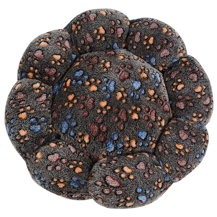 Cozy Round Plush Dog Bed