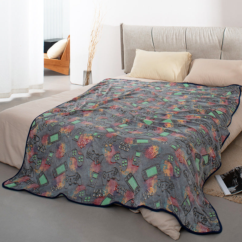 Women's cuddle blanket with gaming motif Bowlift