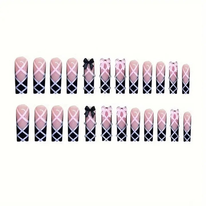 3D Decorative Press-On Nail Art Bowlift