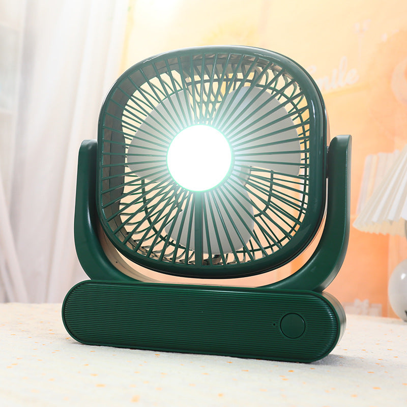 Women portable USB table fan with integrated LED lighting Bowlift