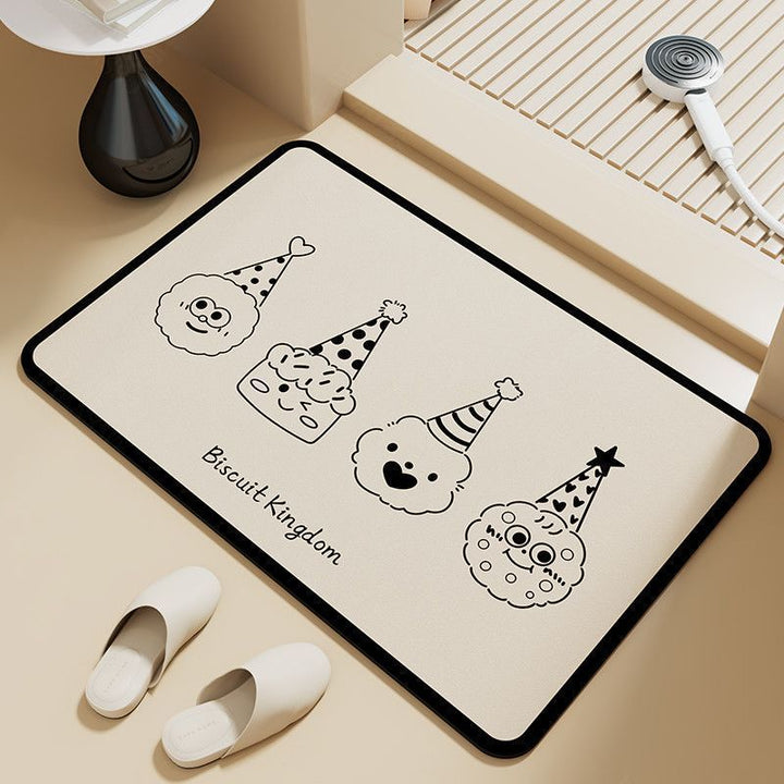 3D Butterfly Pattern Bath Mat