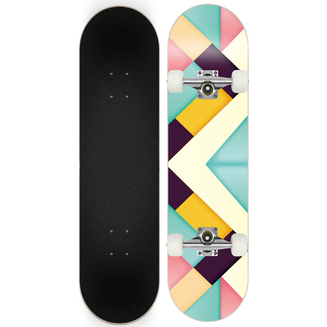 Skateboard with Galaxy Design Bowlift