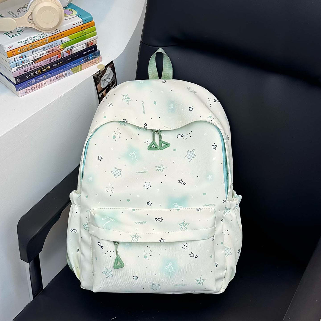 Star-Patterned Lightweight Backpack Bowlift
