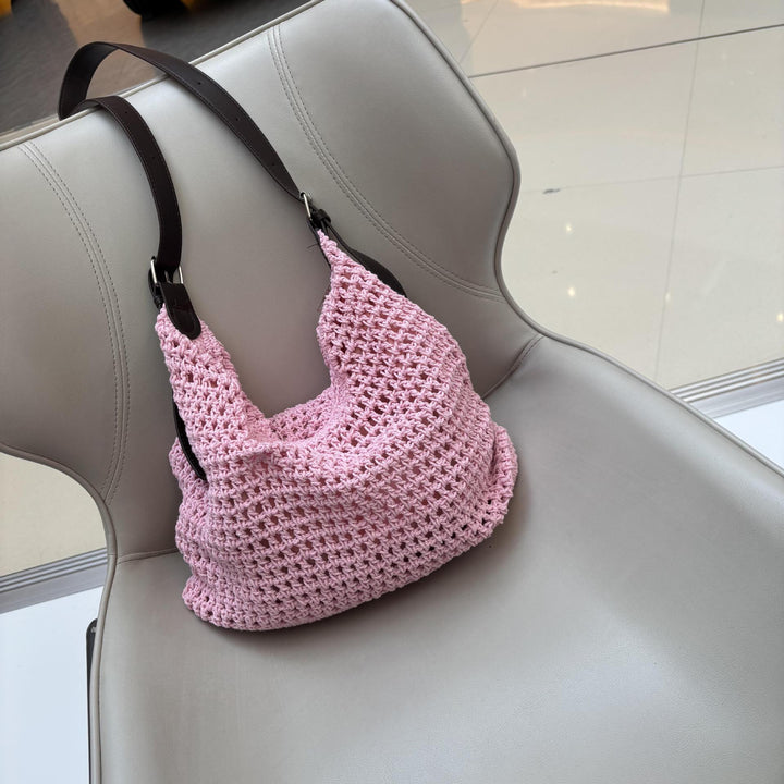 Hand-knotted strap bag Bowlift