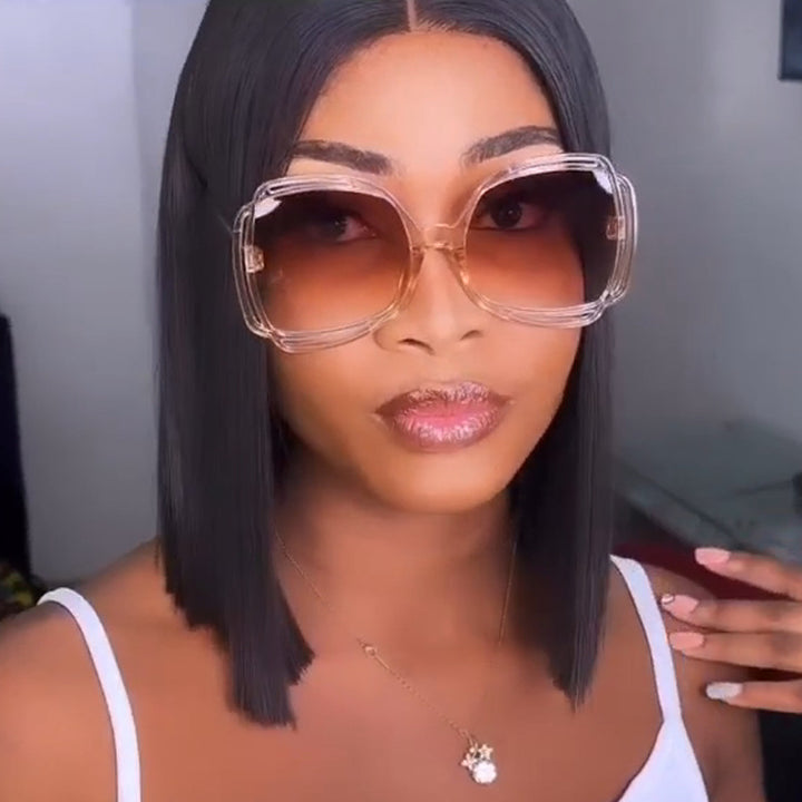 Women's oversized sunglasses in stylish retro design Bowlift