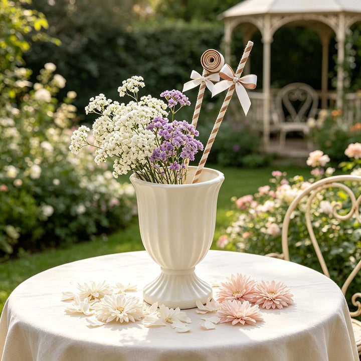 Elegant Fluted Decorative Planter Bowlift