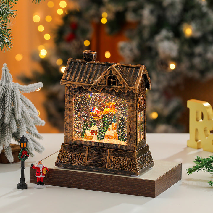 Christmas Village Snow Globe Figurine Bowlift
