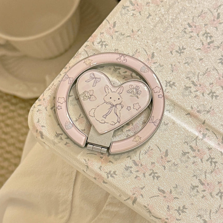Playful smartphone finger holder with heart design Bowlift