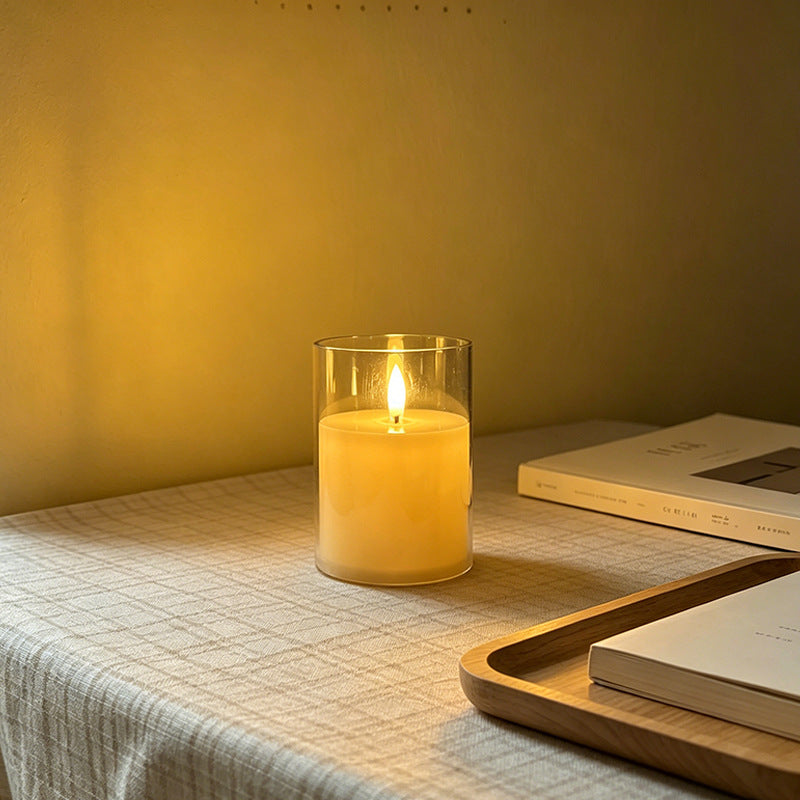 LED Scented Candle with Flame Effect Bowlift