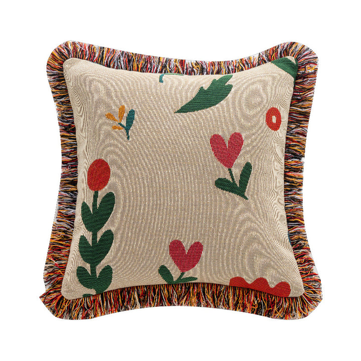 Scenic Nature-Themed Decorative Pillow
