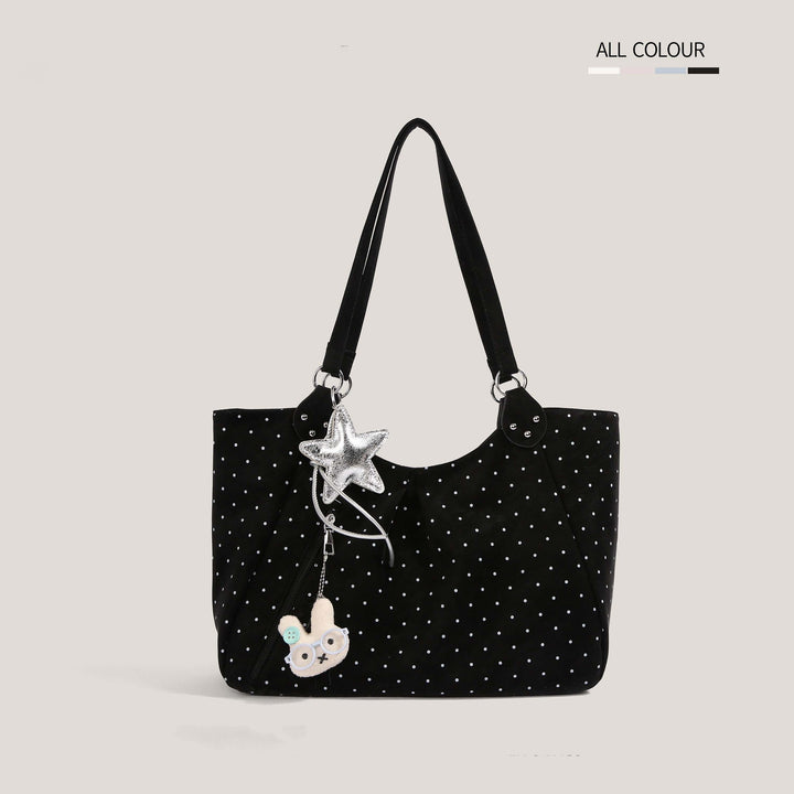 Casual Polka Dot Tote Bowlift