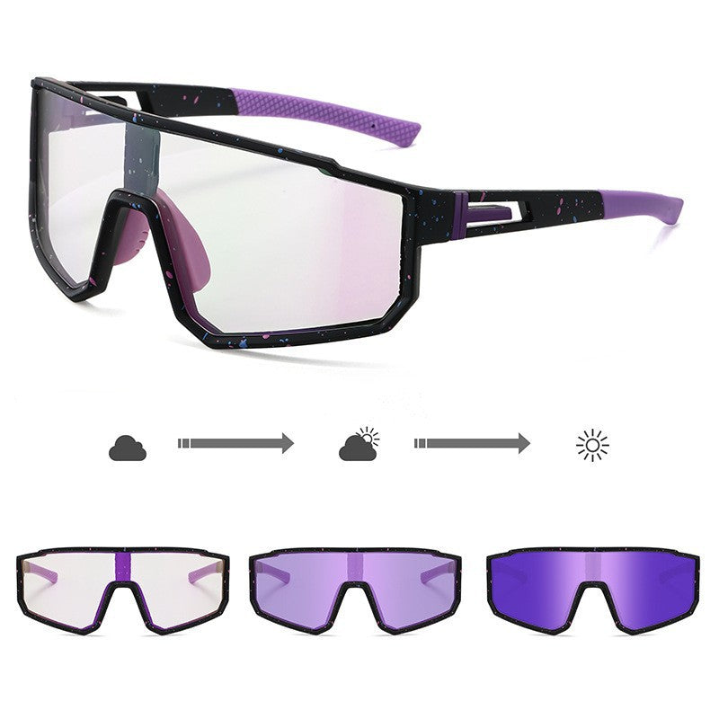 Unisex Sports Performance Sunglasses with Intelligent Light Change Bowlift