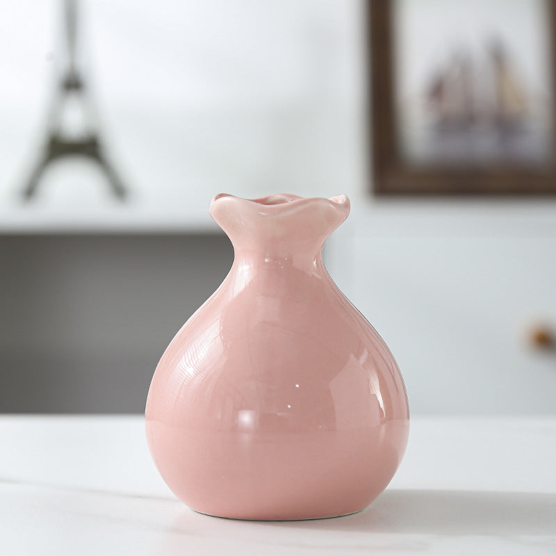 Artistic Ceramic Flower Vase Bowlift