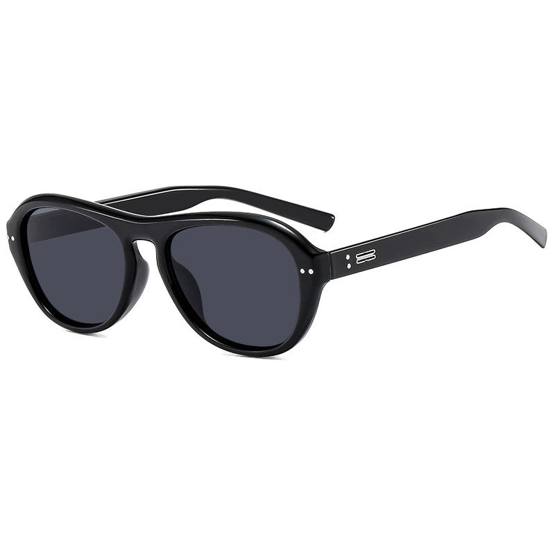 Women's fashionable glasses with fashionable elongated frame and high-quality plastic bowlift