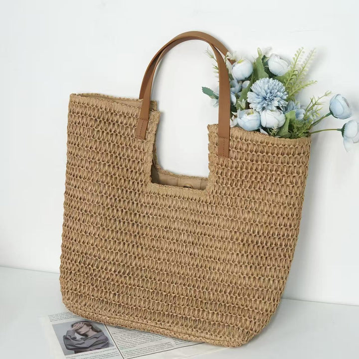 Spacious straw beach bag Bowlift