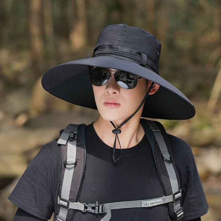 o Wide Brim Hiking Hat with UV Protection and Adjustable Chin Strap Bowlift