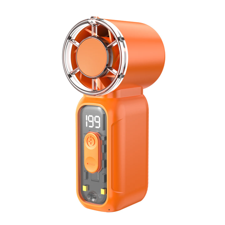 Women's Portable High-Performance Blower Fan with Digital Temperature Display Bowlift