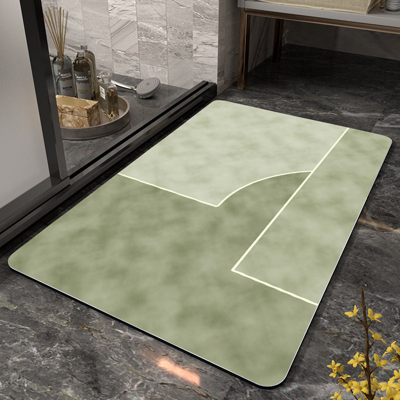 Abstract Modern Bath Mat Bowlift