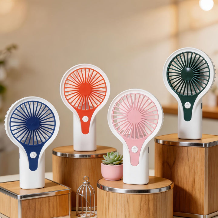 Women's Portable USB Hand Fan with Ergonomic Handle Bowlift