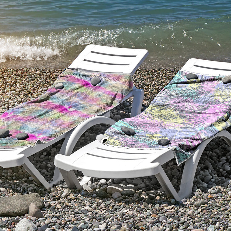 Beach towel made of skin-friendly microfiber with a creative pattern mix Bowlift