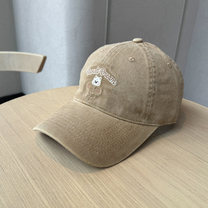Women's Playful Embroidered Cap Bowlift