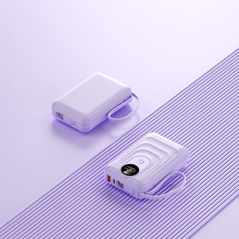 Portable power bank with fast wireless charging function and digital display Bowlift