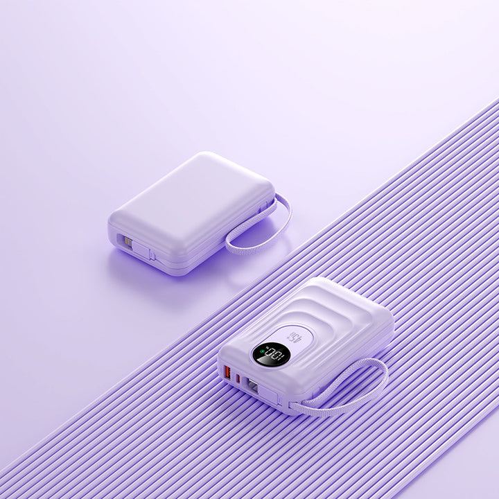 Portable power bank with fast wireless charging function and digital display Bowlift
