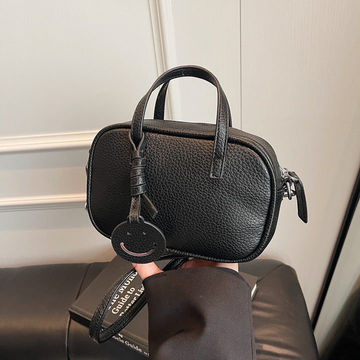 Compact Textured Mini Handbag Bowlift