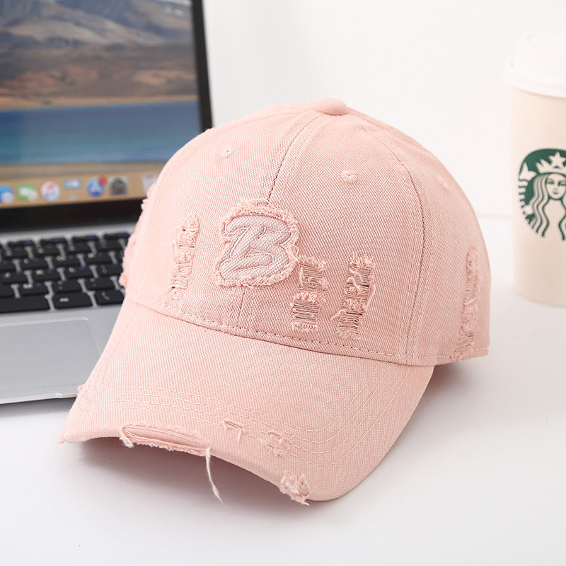 Unisex Distressed Vintage Baseball Hat Bowlift