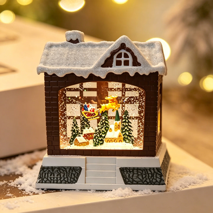 Decorative Christmas lantern with lights Bowlift