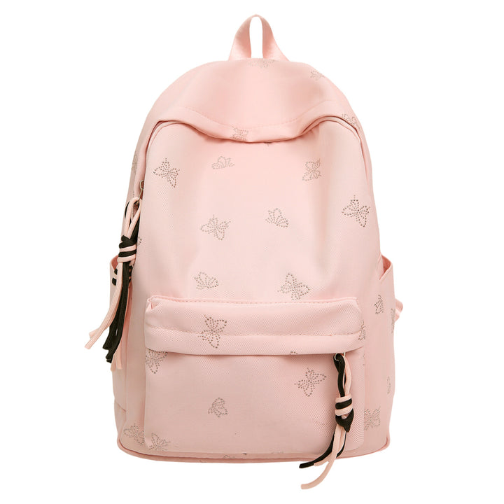 Fashionable backpack with shimmering butterfly design Bowlift