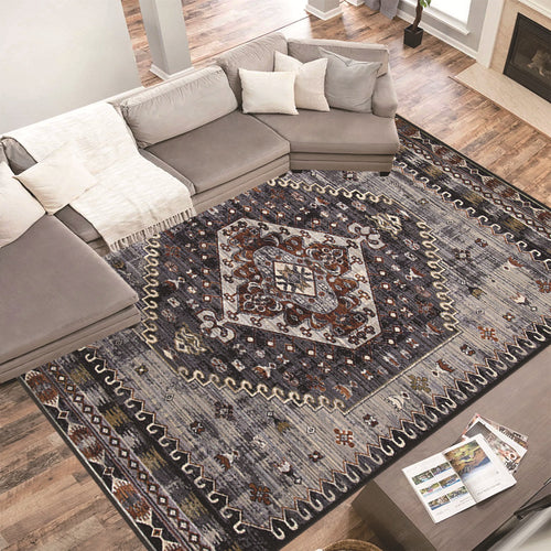 Geometric Pattern Area Rug Bowlift