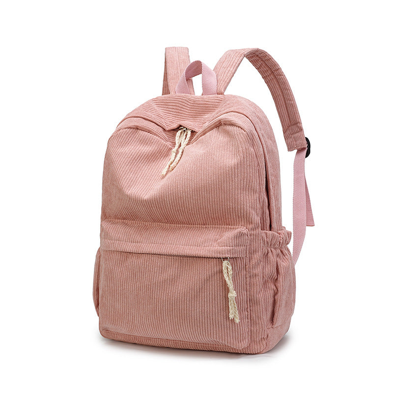 Cord Backpack with Functional Pockets Bowlift