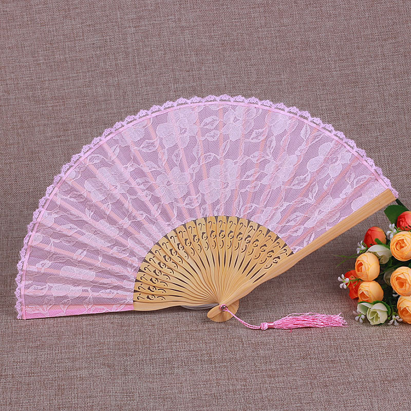 Ladies Filigree Lace Fan Bowlift