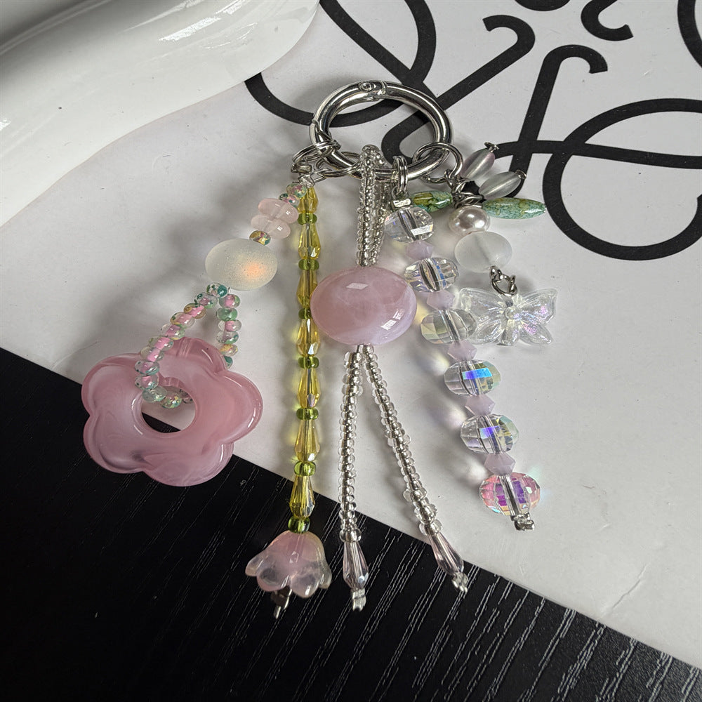 Decorative Beach-Themed Charm Keychain Bowlift