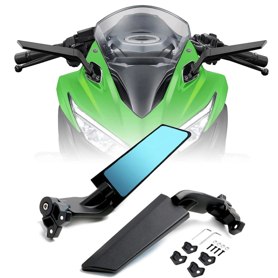 Adjustable motorcycle rearview mirrors with high-quality mounting system Bowlift