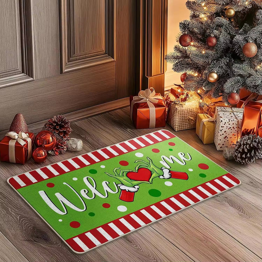 Festive Holiday Welcome Mat Bowlift