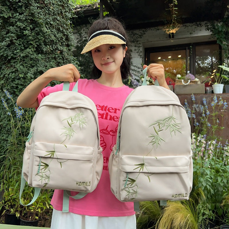 Eco-Friendly Embroidered Backpack Bowlift