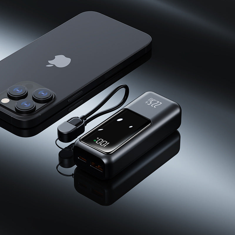Portable power bank with digital energy display and fast charging function Bowlift
