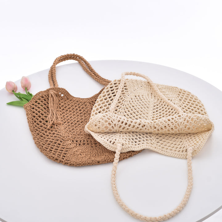 Handmade Macrame Beach Bag Bowlift