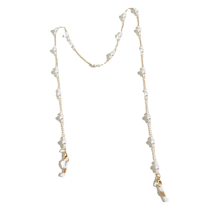 Elegant Pearl-Embellished Eyewear Chain Bowlift