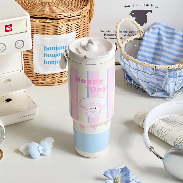 Women's sweet and playful insulated bottle Bowlift