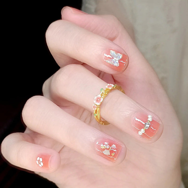 Creative Nail Art Set with Floral Decorations Bowlift