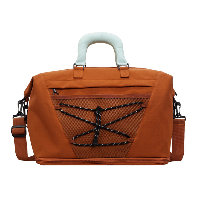 Sporty Shoulder Bag with Practical Organizer Bowlift