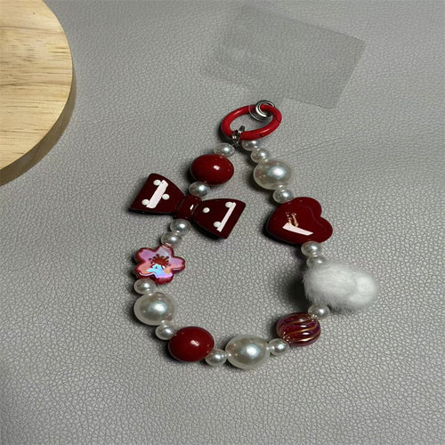 Whimsical Bow and Heart Keychain Bowlift