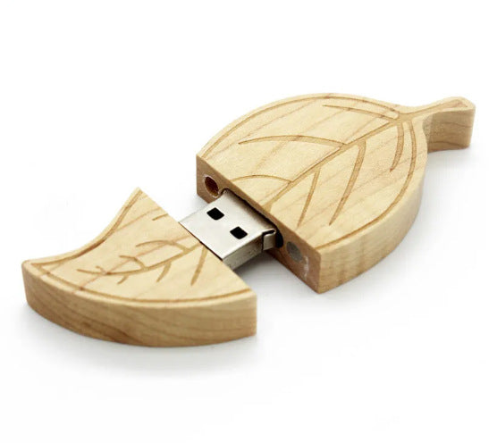 Eco-Friendly Bamboo Leaf USB Flash Drive Bowlift