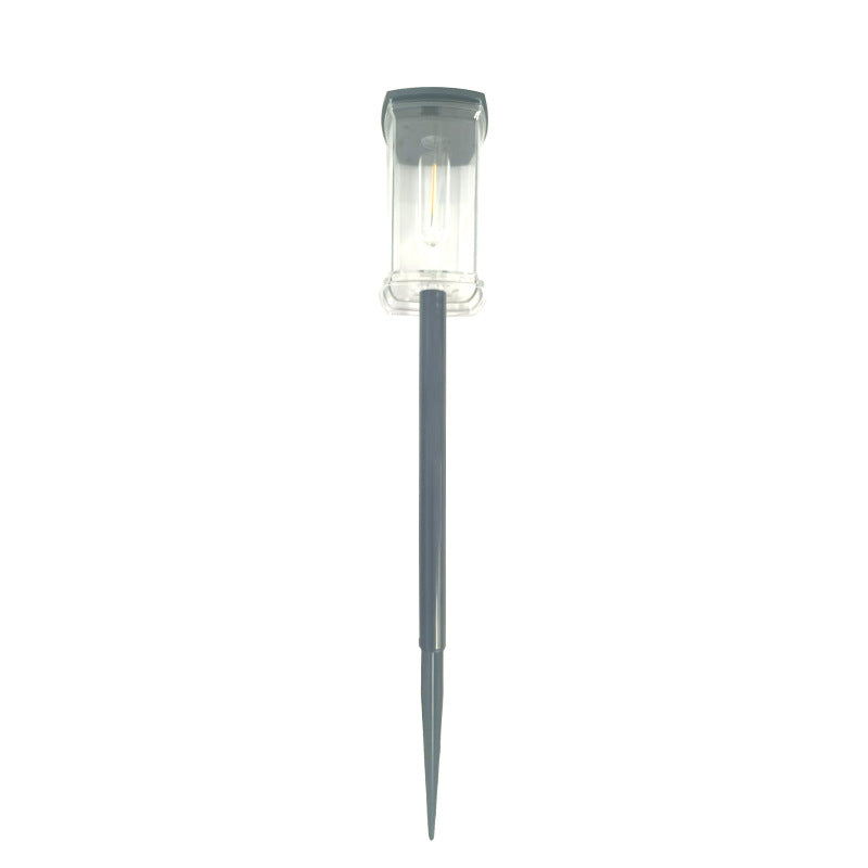 Solar stake lantern with integrated filament LED and weatherproof polycarbonate housing Bowlift