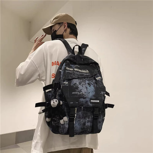 Urban Graphic Print Backpack Bowlift
